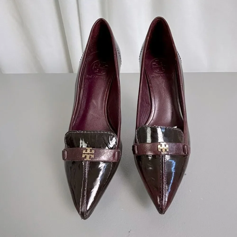 Tory Burch Women’s Burgundy heels Size 6M